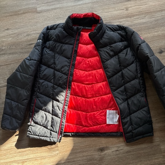 Spyder Jackets & Blazers - Spyder Black and Red Puffer Jacket